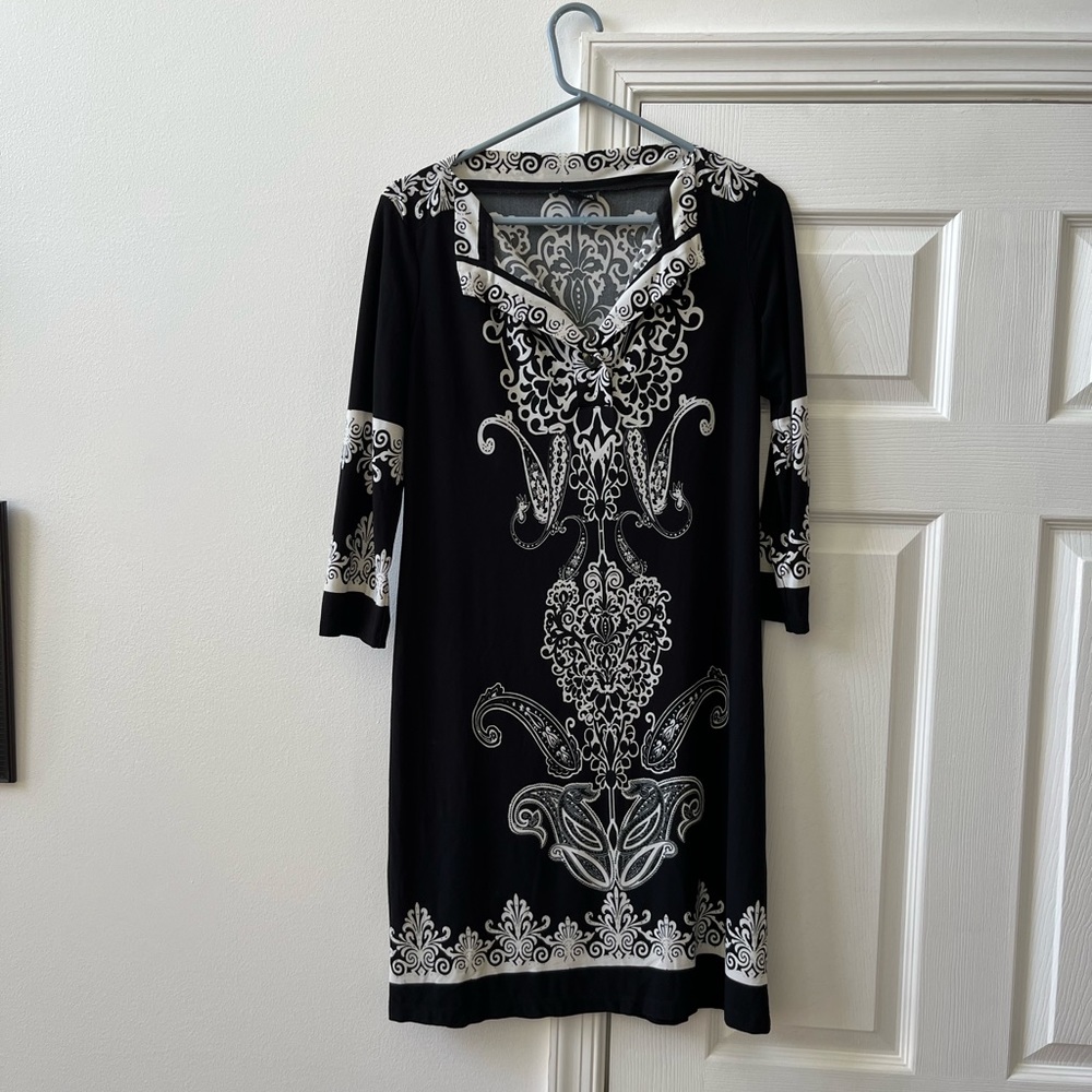 Enfocus Studio Black & White Dress, size 4